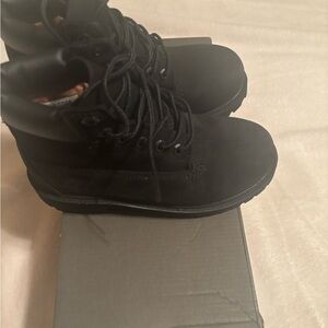 Timberland Youth Black Waterproof Boots